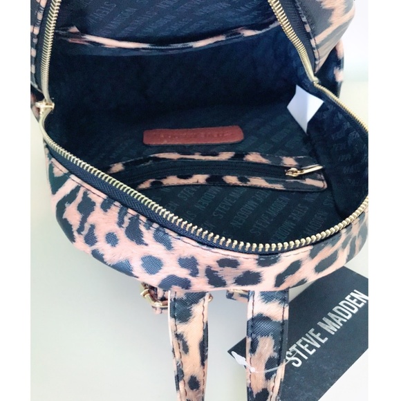 Steve Madden Mini Leopard Backpack NWT - Picture 6 of 8